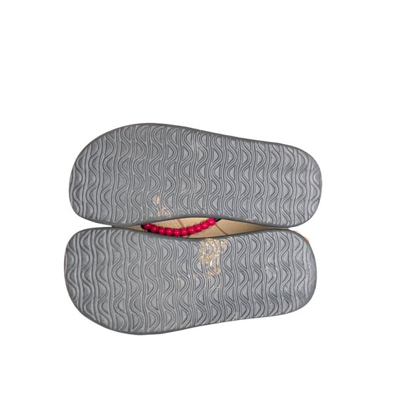 Vintage 00s Y2K Esprit Women's 9 Black Foam Chunky Bead Platform Sandals Shoes - Picture 6 of 6